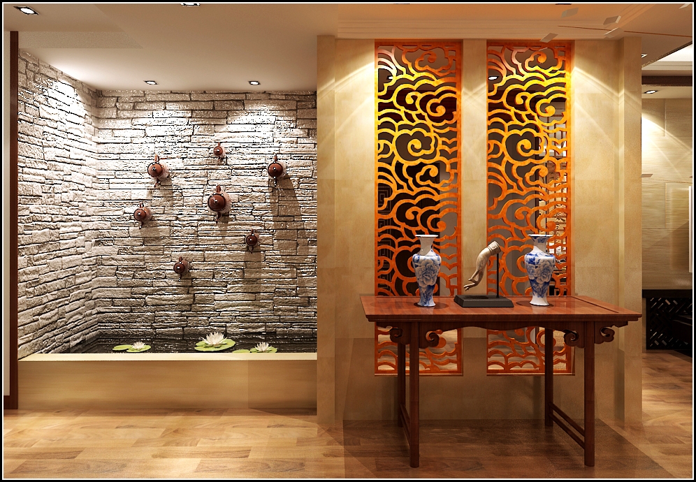 城市山水間中式風(fēng)格裝修效果