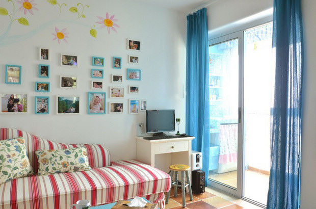 田園地中?；齑罨榉?尤愛藍(lán)色小清新風(fēng)格裝修