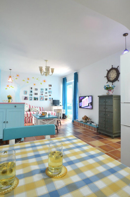 田園地中?；齑罨榉?尤愛藍(lán)色小清新風(fēng)格裝修