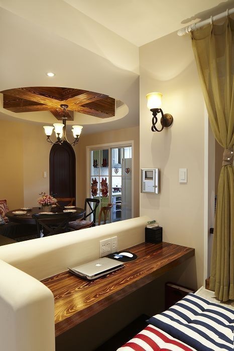 高貴特寫(xiě)地中海美式混搭三居室風(fēng)格裝修